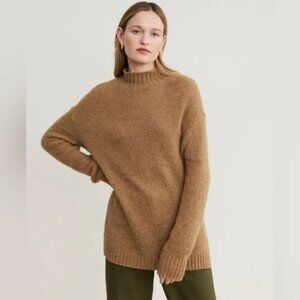 Jenni Kayne Alpaca Wool Mock Neck Pullover Sweater - Small